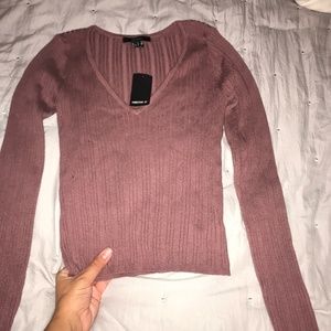 mauve pink sweater